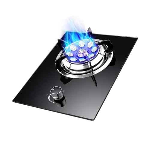 Gasherd 1 Brenner, Küchenarbeitsplattenherd, Gas/LP-Gas-Umwandlungsherd, Topfgestell Aus Gusseisen, Mit Flammendurchschlagschutz, For Die Küche Zu Hause(LPG) von BZJPRFC