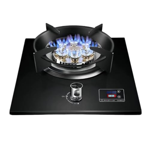 Gasherd 43 Cm, Gaskochfeld 1 Brenner, 7,2 KW Hochfeuer-Timer Mit Neun Hohlräumen, Gas-/LP-Gas-Umwandlung, Mit Flammenaus-Schutz, For Heimküchen(LPG) von BZJPRFC