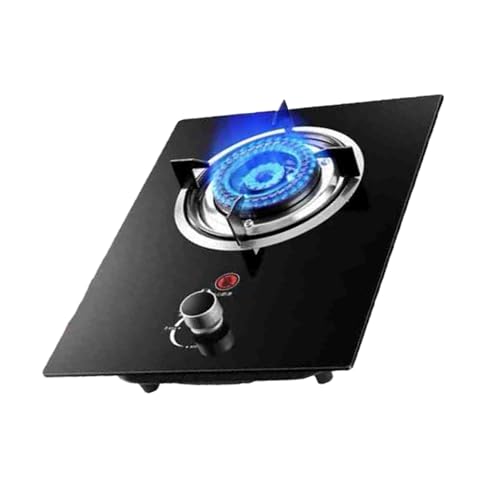 Gasherd Mit 1 Brenner, 4,5 KW Camping-Gaskocher, Gas/LP-Gas-Umwandlungsherd, Gusseisen-Topfgestell Aus Gehärtetem Glas, Mit Flammendurchschlagschutz, For Die Küche Zu Hause(LPG) von BZJPRFC
