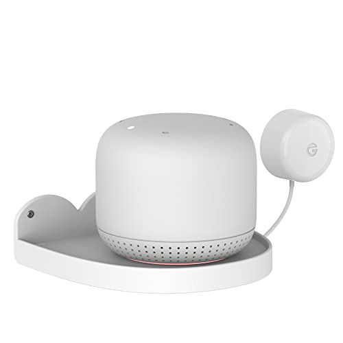 Baaletc Universal Wandhalterung, Wandregal für Google Home Mini, Google WiFi, Kamera, Sonos, Überwachungskamera Halterung Ständer, haben Kabelorganisator von Baaletc