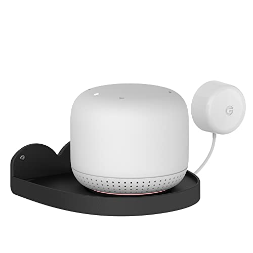Baaletc Universal Wandhalterung, Wandregal für Google Home Mini, Google WiFi, Kamera, Sonos, Überwachungskamera Halterung Ständer, haben Kabelorganisator von Baaletc