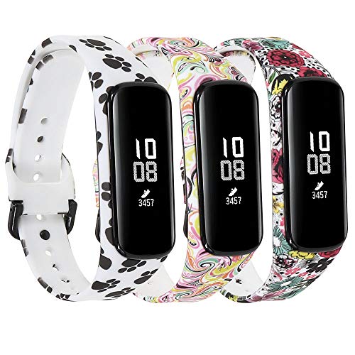 Kompatibel mit Samsung Galaxy Fit2 Bands für Damen und Herren, Muster bedrucktes Armband Zubehör Ersatz-Uhrenarmband für Galaxy Fit 2 Fitness Tracker von Baaletc