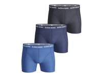 BJÖRN BORG Boxershorts blå i 95% bomuld og 5% elastan, med tight passform, pak med 3 par. Str XXL von Båstad Danmark ApS