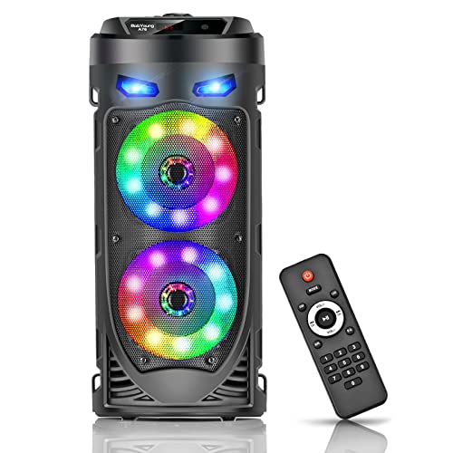 Tragbarer Bluetooth-Lautsprecher, 30 W kabelloser Lautsprecher mit doppeltem 10,2 cm Stereo-Sound, gemischte Farben, Fernbedienung, unterstützt EQ, TWS, USB, TF, AUX, Lautsprecher für Reisen Tragbarer Bluetooth-Lautsprecher, 30 W kabelloser Lautsprecher mit doppeltem 10,2 cm Stereo-Sound, gemischte Farben, Fernbedienung, unterstützt EQ, TWS, USB, TF, AUX, Lautsprecher für Reisen von BabYoung