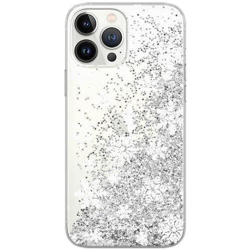 Babaco ERT Group Handyhülle für Apple iPhone 14 Original und offiziell Lizenziertes Muster Winter 001 optimal an die Form des Handy angepasst, mit Glitter Overflow Effekt von Babaco