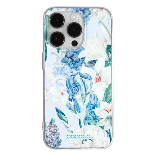 Babaco ERT Group Handyhülle für Apple iPhone 14 PRO MAX Original und offiziell Lizenziertes Muster Flowers 026 optimal an die Form des Handy angepasst, hülle aus TPU von Babaco