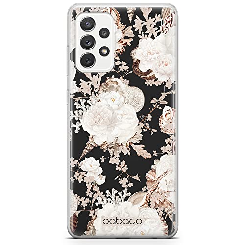 Babaco ERT Group Handyhülle für Samsung A33 5G Original und offiziell Lizenziertes Muster Flowers 044 optimal an die Form des Handy angepasst, hülle aus TPU von Babaco