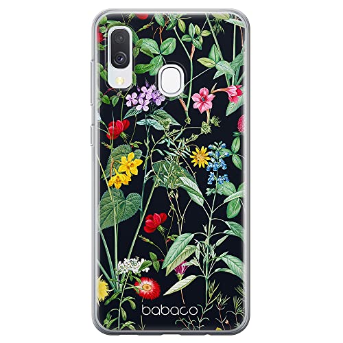 Babaco ERT Group Handyhülle für Samsung A40 Original und offiziell Lizenziertes Muster Flowers 041 optimal an die Form des Handy angepasst, hülle aus TPU von Babaco