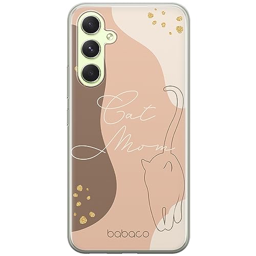 Babaco ERT Group Handyhülle für Samsung A54 5G Original und offiziell Lizenziertes Muster Cats 006 optimal an die Form des Handy angepasst, hülle aus TPU von Babaco