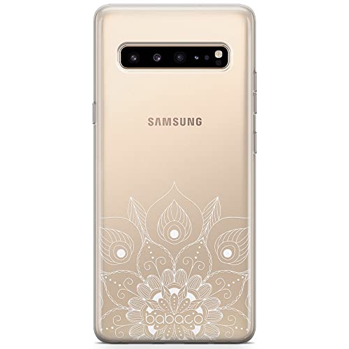 Babaco ERT Group Handyhülle für Samsung S10 Original und offiziell Lizenziertes Muster Mandalas 008 optimal an die Form des Handy angepasst, teilweise transparent von Babaco