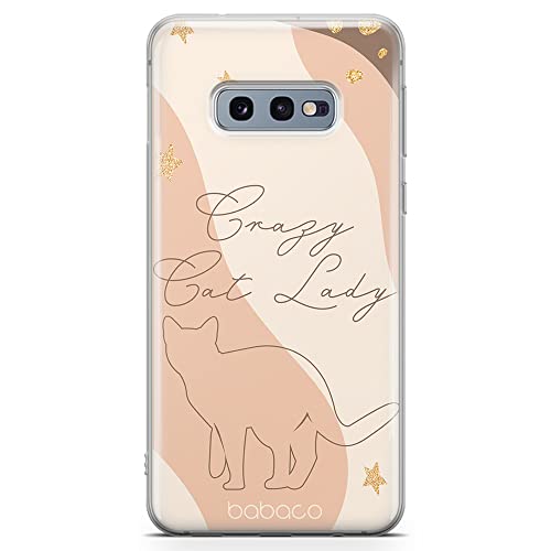 Babaco ERT Group Handyhülle für Samsung S10e Original und offiziell Lizenziertes Muster Cats 009 optimal an die Form des Handy angepasst, hülle aus TPU von Babaco