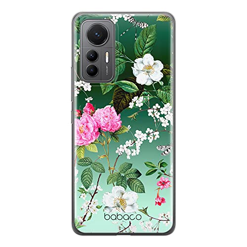 Babaco ERT Group Handyhülle für Xiaomi 12 LITE Original und offiziell Lizenziertes Muster Flowers 035 optimal an die Form des Handy angepasst, hülle aus TPU von Babaco