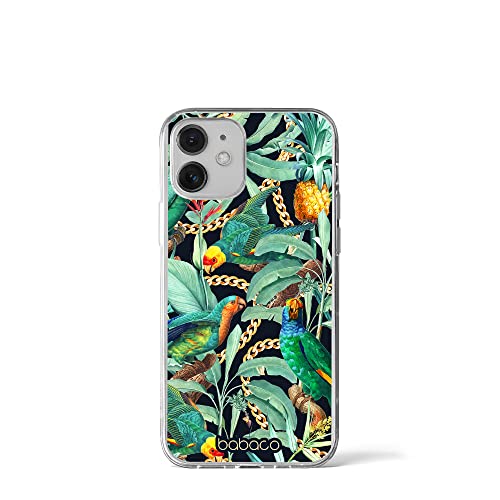 Babaco ERT Group Handyhülle für iPhone 12 Mini Original und offiziell Lizenziertes Muster Flowers 058 optimal an die Form des Handy angepasst, hülle aus TPU von Babaco