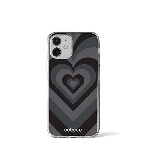 Babaco ERT Group Handyhülle für iPhone 12 Mini Original und offiziell Lizenziertes Muster Hearts 007 optimal an die Form des Handy angepasst, hülle aus TPU von Babaco