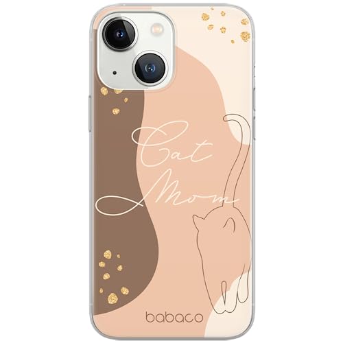 Babaco ERT Group Handyhülle für iPhone 13 Mini Original und offiziell Lizenziertes Muster Cats 006 optimal an die Form des Handy angepasst, hülle aus TPU von Babaco