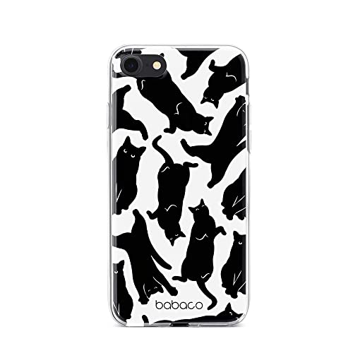 Babaco ERT Group Handyhülle für iPhone 7/8/ SE 2/ SE 3 Original und offiziell Lizenziertes Muster Cats 005 optimal an die Form des Handy angepasst, hülle aus TPU von Babaco