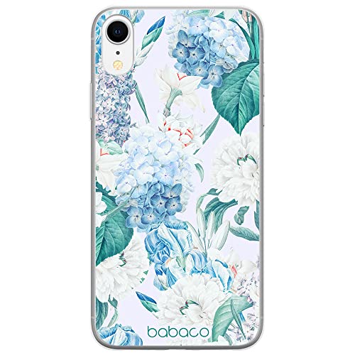 Babaco ERT Group Handyhülle für iPhone XR Original und offiziell Lizenziertes Muster Flowers 028 optimal an die Form des Handy angepasst, hülle aus TPU von Babaco