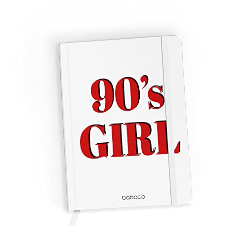 ERT GROUP Original und offiziell lizenziert von Babaco Notizbuch, Muster 90's Girl 001 white, mit kariertem Papier, A5 von Babaco