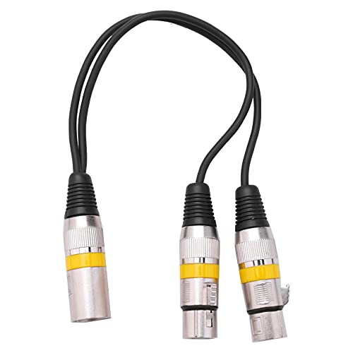 Babal 30Cm 3Pin XLR Stecker 2 XLR Buchse Audio VerläNgerung Kabel Y Splitter für Mic Mixer Recorder Dj Kabel von Babal