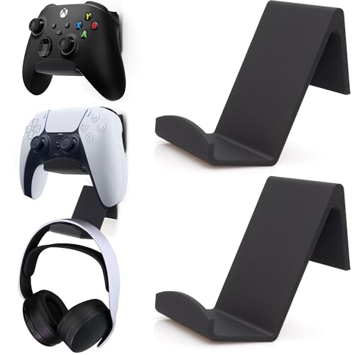 Wandhalterung Controller Halter für PS3/PS4/PS5/Xbox Series X/S/Pro Controller, Gaming-Kopfhörer Ständer für Kopfhörer für Xbox Wireless Headset, für Pulse 3D Headset-schwarz ohne Bohren (2 Stück) Wandhalterung Controller Halter für PS3/PS4/PS5/Xbox Series X/S/Pro Controller, Gaming-Kopfhörer Ständer für Kopfhörer für Xbox Wireless Headset, für Pulse 3D Headset-schwarz ohne Bohren (2 Stück) von Babotech