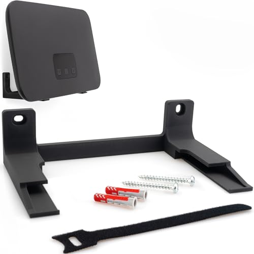 Wandhalterung für Telekom Speedport Smart 4 Plus Router WLAN Halterung Halter Wandhalter mit Kabelmanagment inkl. Befestigungsmaterial von Babotech