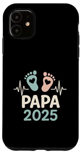 Papa 2025 - Vatertag Geburt Vater Papa Nachwuchs Hülle für iPhone 11 von Baby