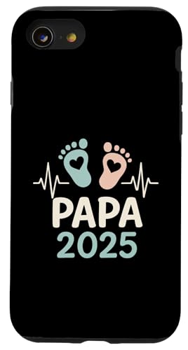 Papa 2025 - Vatertag Geburt Vater Papa Nachwuchs Hülle für iPhone SE (2020) / 7 / 8 von Baby