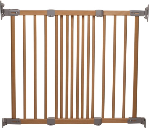 BabyDan Flexi Fit Holz  Schutzgitter natur/silber von BabyDan