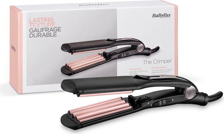 BaByliss 2165CE Haarstyling-Gerät Texturiereisen Warm Schwarz - Pink 1,8 m (2165CE) von Babyliss