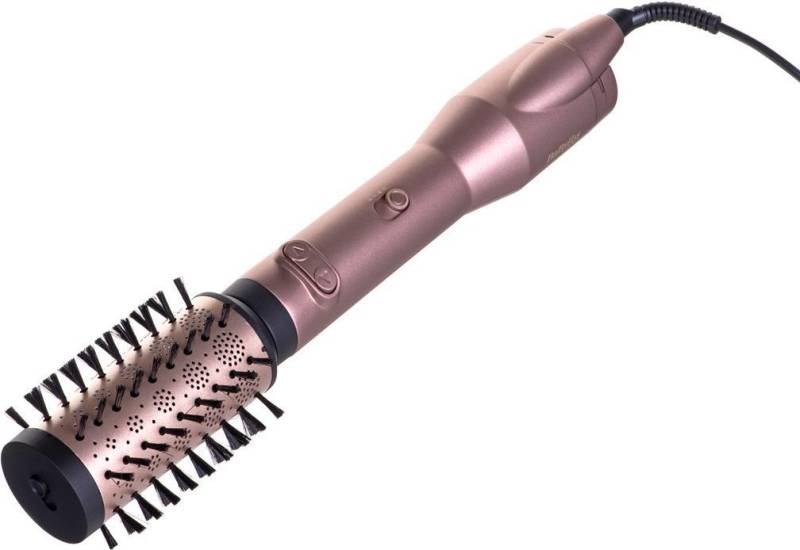 BaByliss Big Hair Dual Rotierende Warmluftbürste, mit Ionen-Technologie, 2 Aufsätze, Champagner (AS952E) von Babyliss