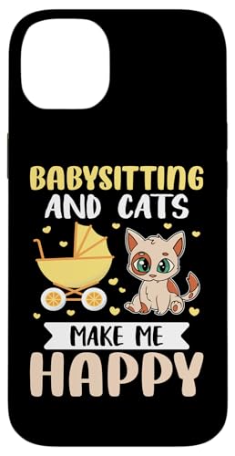 Babysitter: Babysitting und Katzen machen mich glücklich Hülle für iPhone 14 Plus Babysitter: Babysitting und Katzen machen mich glücklich Hülle für iPhone 14 Plus von Babysitting And Daycare Designs For A Babysitter