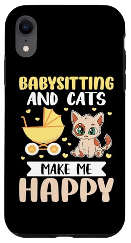 Babysitter: Babysitting und Katzen machen mich glücklich Hülle für iPhone XR Babysitter: Babysitting und Katzen machen mich glücklich Hülle für iPhone XR von Babysitting And Daycare Designs For A Babysitter