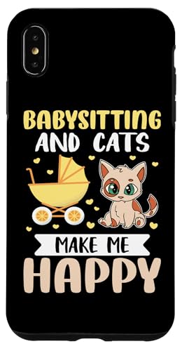 Babysitter: Babysitting und Katzen machen mich glücklich Hülle für iPhone XS Max Babysitter: Babysitting und Katzen machen mich glücklich Hülle für iPhone XS Max von Babysitting And Daycare Designs For A Babysitter