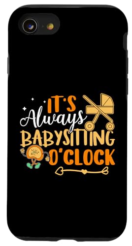 Babysitter: Es ist immer Babysitter-Uhr Hülle für iPhone SE (2020) / 7 / 8 von Babysitting And Daycare Designs For A Babysitter
