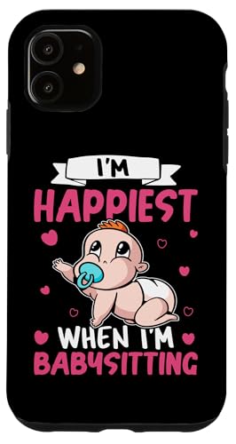 Babysitter: Ich bin am glücklichsten, wenn ich babysitte Hülle für iPhone 11 Babysitter: Ich bin am glücklichsten, wenn ich babysitte Hülle für iPhone 11 von Babysitting And Daycare Designs For A Babysitter