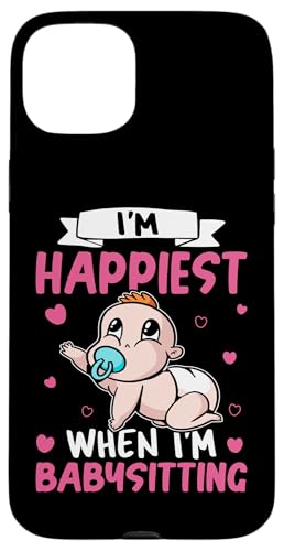 Babysitter: Ich bin am glücklichsten, wenn ich babysitte Hülle für iPhone 15 Plus Babysitter: Ich bin am glücklichsten, wenn ich babysitte Hülle für iPhone 15 Plus von Babysitting And Daycare Designs For A Babysitter