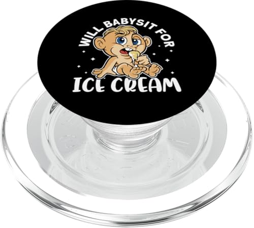 Babysitter: Will Babysit für Eis PopSockets PopGrip für MagSafe Babysitter: Will Babysit für Eis PopSockets PopGrip für MagSafe von Babysitting And Daycare Designs For A Babysitter