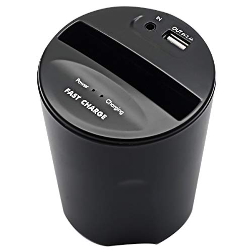 Auto-Ladebecher mit Ladekopf, Baceyong Schnellladebecher mit USB-Ausgangsanschlussanzeige für Phone X/8 S8/S7/S6/S6 Edge von Baceyong