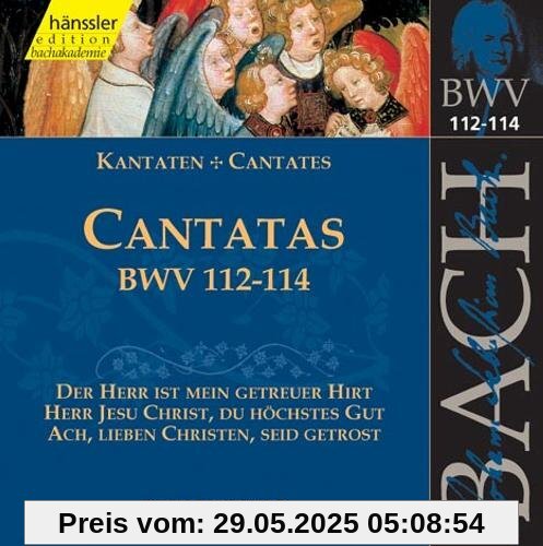 Edition Bachakademie Vol. 36 (Geistliche Kantaten BWV 112-114) von Bach-Collegium Stuttgart