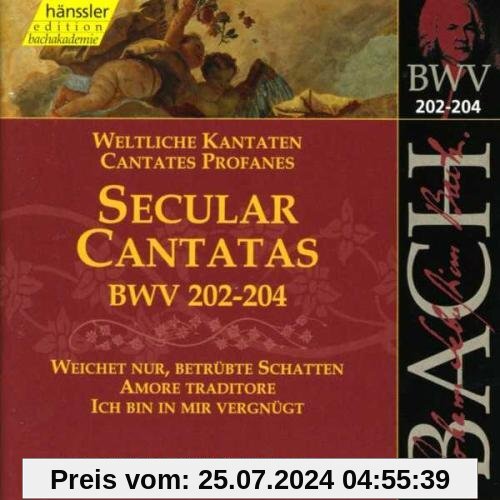 Edition Bachakademie Vol. 62 (Weltliche Kantaten BWV 202-204) von Bach-Collegium Stuttgart