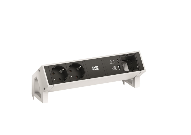 Bachmann DESK2 2xCEE7/3 1xUSB 902.935 A&C 22W 1xCM 0,2m GST18 RAL9010 Bachmann DESK2 2xCEE7/3 1xUSB 902.935 A&C 22W 1xCM 0,2m GST18 RAL9010 von Bachmann Sales GmbH & Co. KG