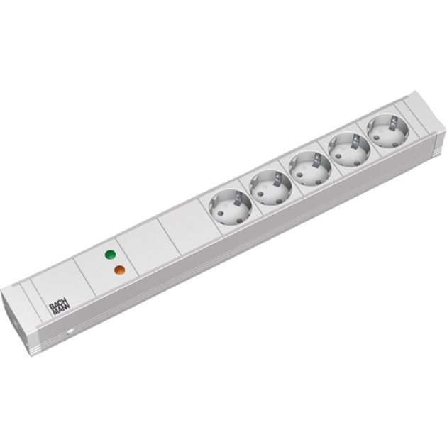 19" IT PDU Steckdosenleiste Basic 5-fach, 1HE 19" IT PDU Steckdosenleiste Basic 5-fach, 1HE von Bachmann