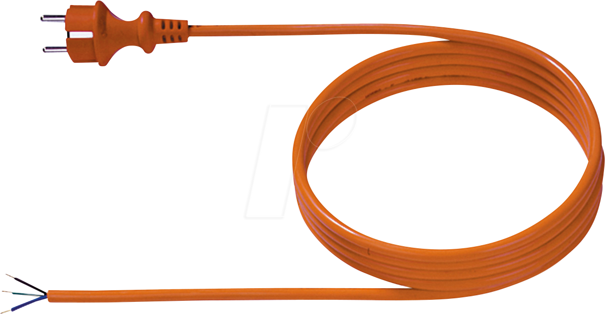 BACH 328.875 - Neopren-Zuleitung Schutzkontaktstecker CEE 7/7, orange BACH 328.875 - Neopren-Zuleitung Schutzkontaktstecker CEE 7/7, orange von Bachmann