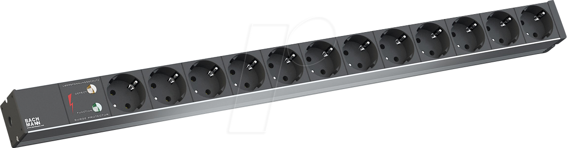 BACH 800.2334 - PDU, 1HE, 12x Schutzkontakt von Bachmann