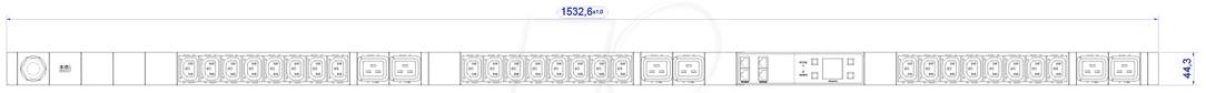 BACH 802.7508-S - PDU, 24x C13, 6x C19 von Bachmann