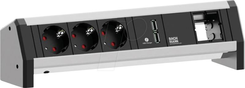 BACH 902.0253 - DESK 3x Schutzkontakt 1x USB Charger 1x ABD GST18 von Bachmann