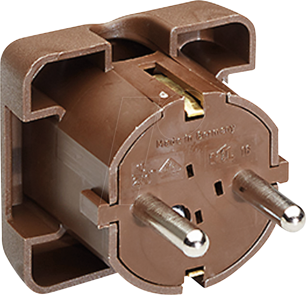 BACH 911.470 - Schutzkontaktstecker Typ F - CEE 7/4, braun BACH 911.470 - Schutzkontaktstecker Typ F - CEE 7/4, braun von Bachmann