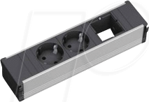 BACH 912.003 - Steckdoseneinheit CONI 2x Strom, 1x Custom von Bachmann