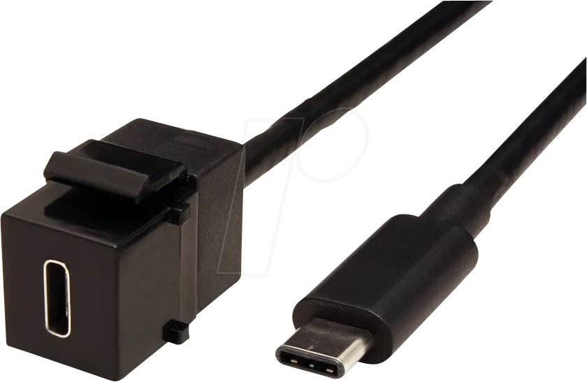 BACH 917.1212 - Keystone Modul, USB Typ C Buchse / Stecker, 0,5 m von Bachmann