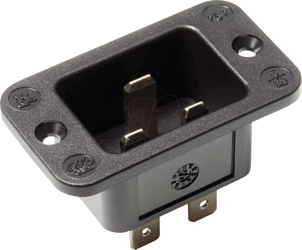BACH 917.173 - Kaltgeräteeinbaustecker IEC320 C20, schwarz BACH 917.173 - Kaltgeräteeinbaustecker IEC320 C20, schwarz von Bachmann